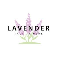 lavande logo Facile conception cosmétique plante violet Couleur et aromathérapie lavande fleur jardin modèle vecteur