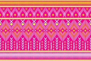 aztèque tribal géométrique Contexte sans couture Bande modèle. traditionnel ornement ethnique style. conception pour textile, tissu, vêtements, rideau, tapis, ornement, emballage. vecteur