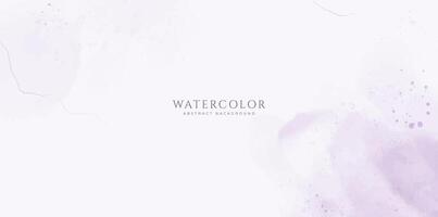 abstrait horizontal aquarelle Contexte. neutre violet rose blanc coloré vide espace Contexte illustration vecteur