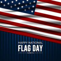 content drapeau journée uni États de Amérique juin 14 Contexte illustration vecteur