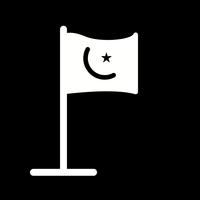 Icône de drapeau islamique de vecteur