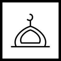 Icône de mosquée de vecteur