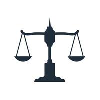 Justice Balance, loi raffermir icône logo conception modèle vecteur