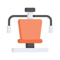 saisir cette magnifiquement conçu plat icône de Gym machine, faire des exercices équipement vecteur