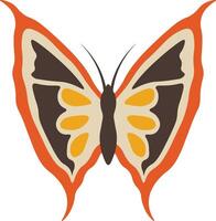 adorable papillon illustration avec abstrait modèle conception, magnifique papillon icône. vecteur