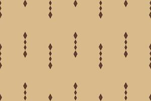 traditionnel ethnique ikat motif en tissu modèle géométrique style.africain ikat broderie ethnique Oriental modèle marron Contexte fond d'écran. abstrait, illustration.texture, cadre, décoration. vecteur