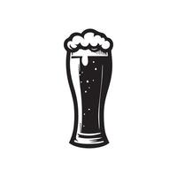 Bière verre logo modèle, Bière verre logo élément vecteur