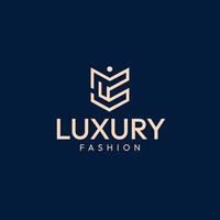 abstrait luxe mode logo modèle vecteur