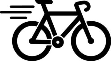 Facile logo clipart, abstrait silhouette cycliste vague style illustration de bicyclette cyclisme vélo des sports course icône vecteur