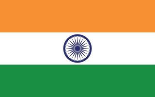 nationale drapeau de Inde. Inde drapeau. vecteur