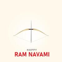 shree RAM navami. Créatif RAM navami les publicités, content RAM navami journée Créatif conception, 3d illustration vecteur