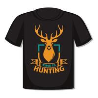 conception de t-shirt de chasse. vecteur