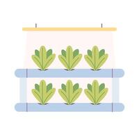 hydroponique La technologie pour les plantes croissance. verticale agriculture. intelligent ferme vecteur