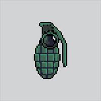 pixel art illustration grenade. pixélisé grenade . militaire grenade guerre armée pixélisé pour le pixel art Jeu et icône pour site Internet et jeu. vieux école rétro. vecteur