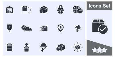 livraison icône ensemble symbole collection, logo isolé illustration vecteur