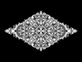 diamant luxe ornement floral illustration vecteur