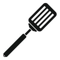 cuisine spatule outil icône Facile . rôti trou vecteur