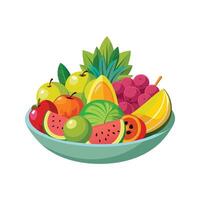 une variété de des fruits illustration vecteur