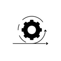 agile concept ligne icône. Facile élément illustration. agile concept contour symbole conception. vecteur