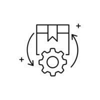 inventaire optimisation icône conception vecteur