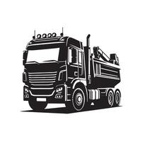 un camion icône illustration silhouette vecteur