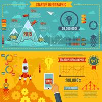 Set de démarrage infographie vecteur