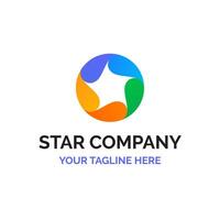 étoiles global la communication relier logo vecteur