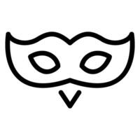 icône de ligne de masque vecteur