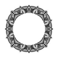 graphique rond traditionnel mandala abstrait isolé en blanc background.boho indien shape.ethnic style oriental. vecteur