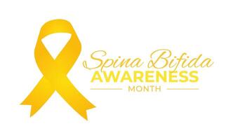 spina bifida conscience mois isolé icône symbole vecteur