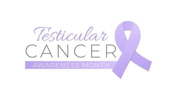 testiculaire cancer conscience mois isolé logo icône signe vecteur