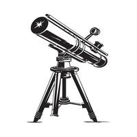 télescope isolé sur blanc Contexte. télescope illustration vecteur