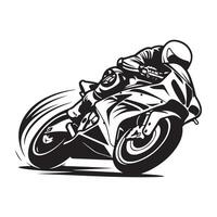 courses moto conception art image. courses moto sur blanc vecteur