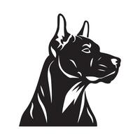 chien tête logo conception art, Icônes, et graphique sur blanc Contexte vecteur