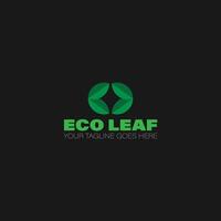 écofeuille, feuille verte logo vecteur