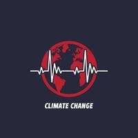 climat changement logo vecteur