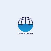 climat changement logo vecteur