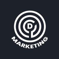 logo marketing numérique vecteur