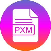 pxm fichier format glyphe pente cercle icône conception vecteur