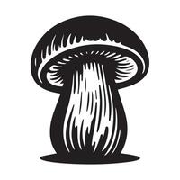 le silhouette de une cèpes champignon illustration vecteur