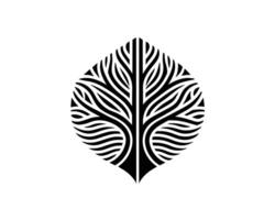 logo icône arbre vecteur