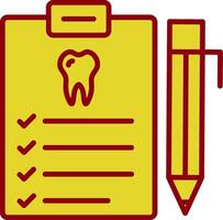 dentaire rapport ancien icône conception vecteur
