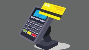 point de vente crédit carte Paiement dans boutique illustration vecteur