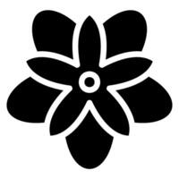 asclépias curassavica glyphe icône vecteur