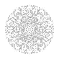 mandala art géométrique modèle floral conception vecteur