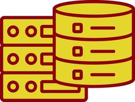 Les données serveur ancien icône conception vecteur