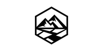 Créatif logo conception paysage, montagnes, Extérieur, logo conception modèles, symboles, Icônes, s, Créatif idées. vecteur