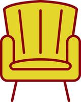 fauteuil ancien icône conception vecteur