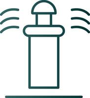 icône de dégradé de ligne d'arrosage vecteur