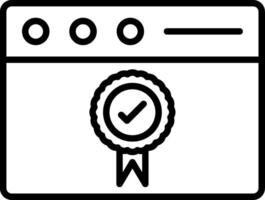 qualité site ligne pente icône vecteur